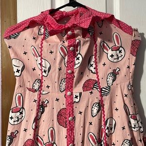 Sourpuss Zombie Bunny Halter Dress